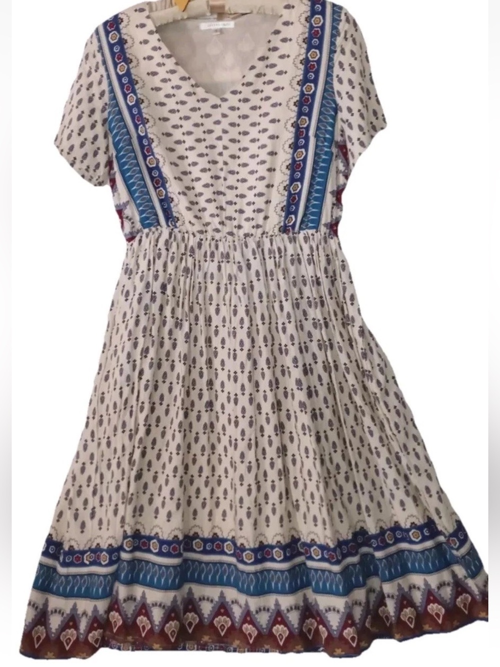 Journey Five Dress S Boho Hippie Rayon A-line Fully Lined Side Pockets Sundress